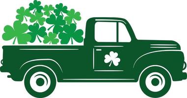 St Patrick's Day Truck 2 vector