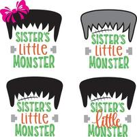 Siste'rs Little Monster vector