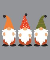 Fall Gnomes 6 vector