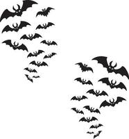 Bat Swarm Halloween vector