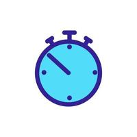 stopwatch icon vector. Isolated contour symbol illustration vector