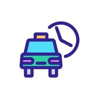 siendo un vector de icono de taxi. ilustración de símbolo de contorno aislado