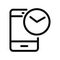 Phone being an icon vector. Isolated contour symbol illustration vector