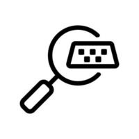 Search for a taxi vector icon. Isolated contour symbol illustration