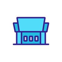 classical architectural temple icon vector outline illustration