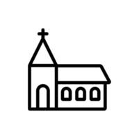 religious temple building icon vector outline illustration