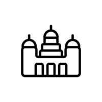 monastery appearance icon vector outline illustration