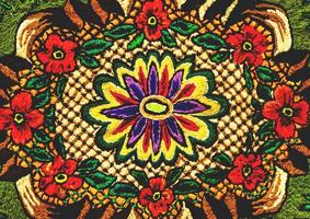 Romanian folk seamless pattern ornaments. Romanian traditional embroidery. Ethnic texture design. Traditional carpet design. Carpet ornaments. Rustic carpet design. photo