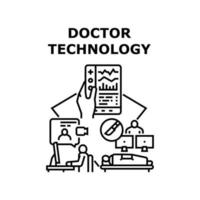 Doctor technology icon vector illustration