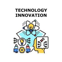 ilustración de vector de icono de innovación de tecnología
