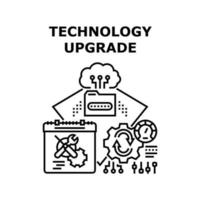 ilustración de vector de icono de actualización de tecnología