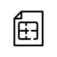 instruction to apply the vector icon. Isolated contour symbol illustration