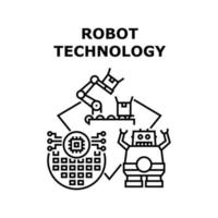 Robot technology icon vector illustration