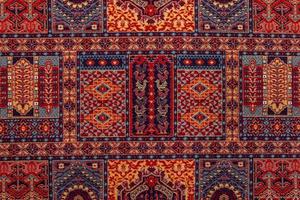 Romanian folk seamless pattern ornaments. Romanian traditional embroidery. Ethnic texture design. Traditional carpet design. Carpet ornaments. Rustic carpet design photo