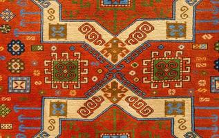 Romanian folk seamless pattern ornaments. Romanian traditional embroidery. Ethnic texture design. Traditional carpet design. Carpet ornaments. Rustic carpet design photo