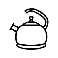large gas boiler kettle icon vector outline illustration