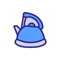 kettle with protective handle icon vector outline illustration