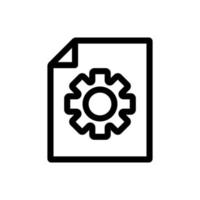 instruction to apply the vector icon. Isolated contour symbol illustration