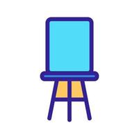 Chair for the tricks icon vector. Isolated contour symbol illustration vector