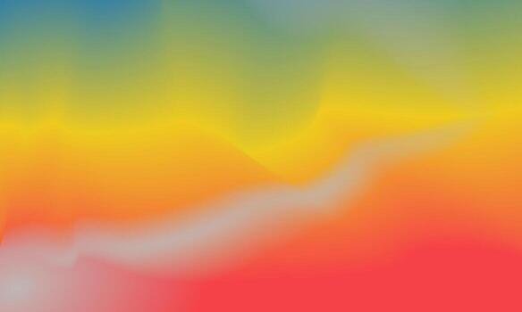 Beautiful yellow, blue and red gradient background smooth and soft texture vector