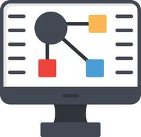 Workflow Flat Icon vector