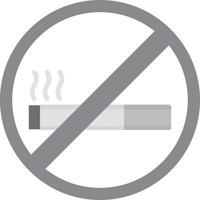 No Smoking Flat Greyscale vector