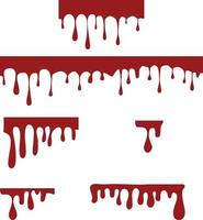 paint dripping on white background. dripping liquid sign. paint flows symbol. dripping blood logo. flat style. vector