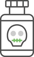 Poisonous Field Gradient Icon vector