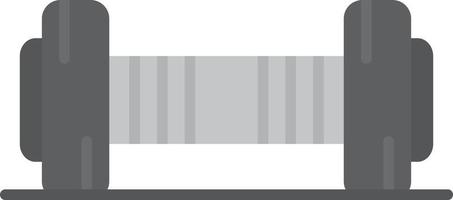 Dumbbells Flat Greyscale vector