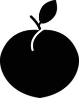 icono de melocotón sobre fondo blanco. estilo plano icono de fruta de melocotón para el diseño de su sitio web, logotipo, aplicación, ui. símbolo de nectarina. signo de melocotón. vector