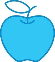 Apple Line Filled Two Color vector