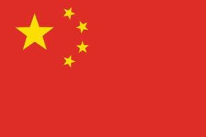 China Nation Flag. National China flag. Official Flag of the People's Republic of China. vector