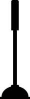 plunger icon on white background. flat style. plunger symbol. toilet plunger sign. vector