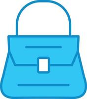 Purse Line Filled Blue vector