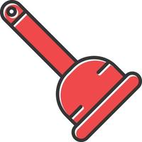 Plunger Filled Retro vector