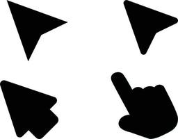 arrows click icon on white background. mouse click cursor sign. flat style. pointer cursor mouse. computer mouses symbol. vector