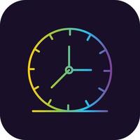 icono de gradiente de reloj vector