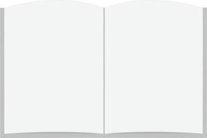 blank open book on white background. flat style. open book top view. open book sign. vector