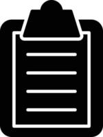 Checklist Glyph Icon vector