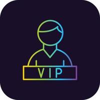 Vip Gradient Icon vector