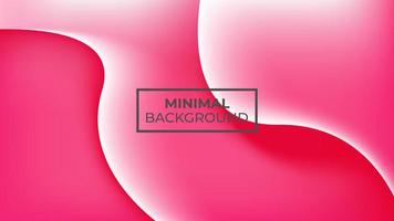 Minimal background pink color and has two curved lines like waves, easy to edit vector