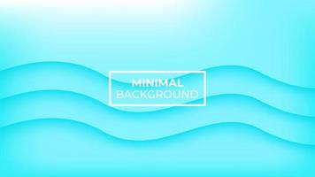 Minimal background light blue color and has three dark blue curved waves, easy to edit vector