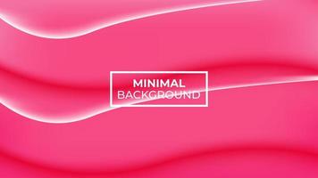 Minimal background pink color and has two curved lines like waves, easy to edit vector