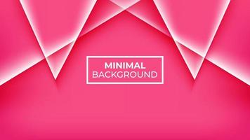 Minimal background pink color and has four triangles on top that overlap, easy to edit vector