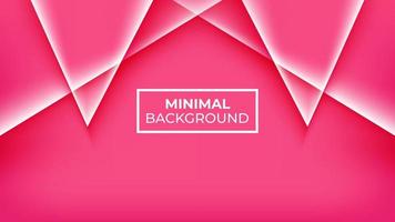 Minimal background pink color and has four triangles on top that overlap, easy to edit vector