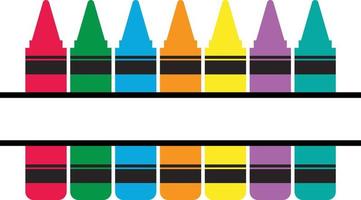 crayons icon on white background. crayons collection sign. vector