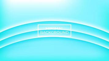 Minimal background light blue and has three white curved lines, easy to edit vector