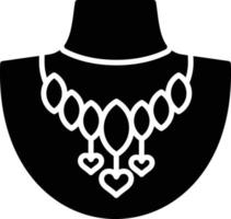 Necklace Glyph Icon vector