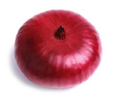 Red salad onions are isolated on a white background. photo