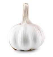 Isolated garlic. Raw garlic isolated on white background photo